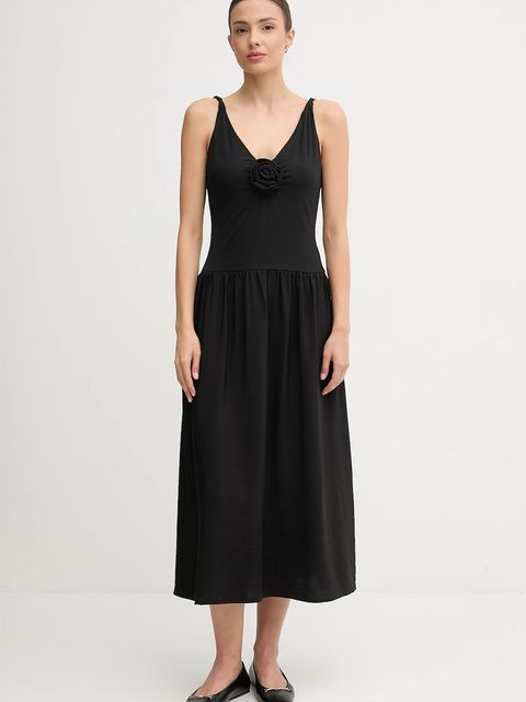 Pedro del Hierro sukienka kolor czarny midi rozkloszowana 3812197 - zdjęcie produktu nr 1