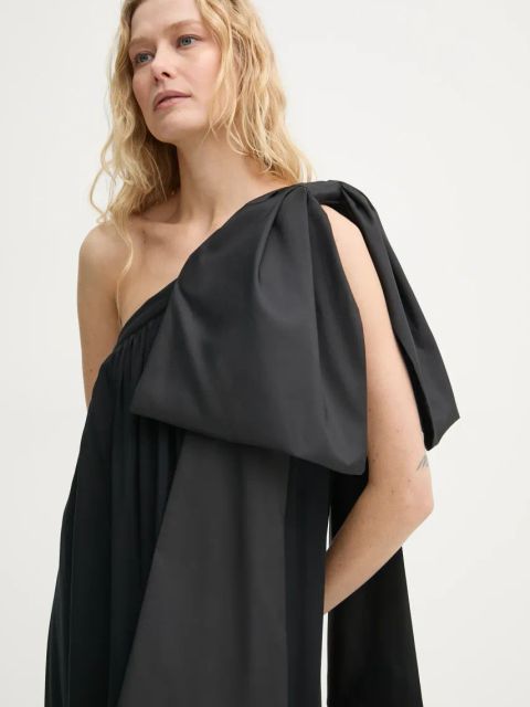 The Sleeper sukienka kolor czarny maxi prosta HC2402VMD