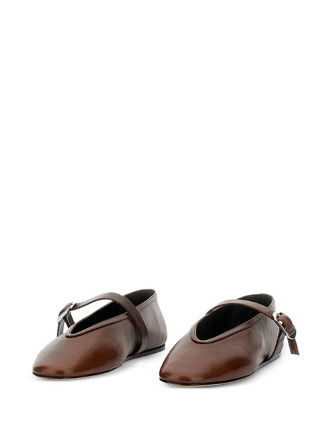 Le Monde Beryl Stella buckle ballet flats - Brown