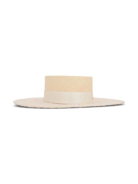 Maison Michel wide-brim canotier hat - Neutrals - zdjęcie produktu nr 2