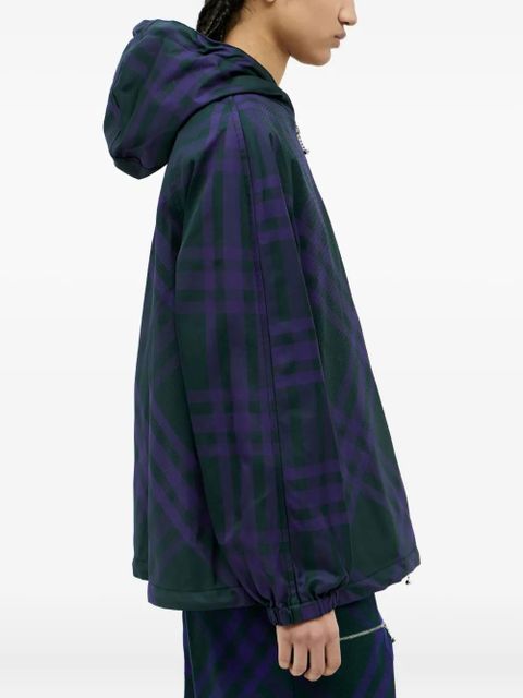 Burberry hooded plaid jacket - Green - zdjęcie produktu nr 2