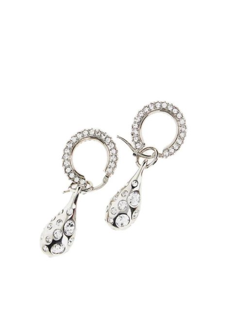 Marni crystal-embellished hoop earrings - Silver - zdjęcie produktu nr 2