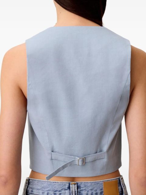 Claudie Pierlot buttoned vest - Blue