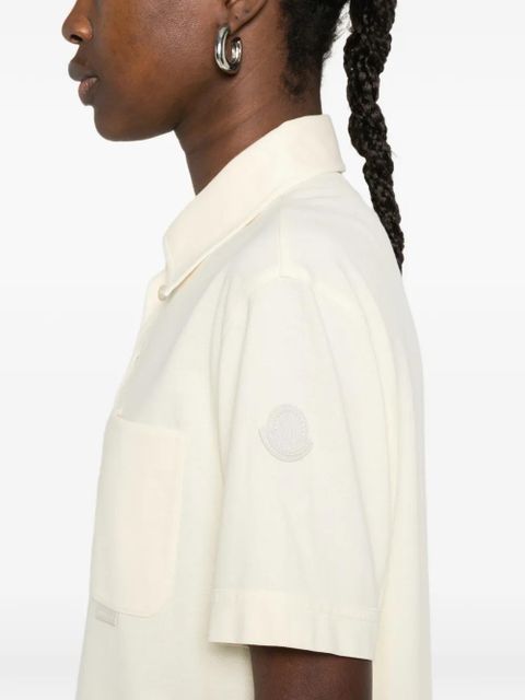 Moncler short-sleeve polo top - Neutrals