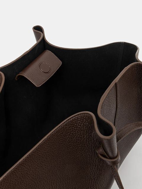 Yuzefi torebka skórzana LARGE MOCHI kolor brązowy YUZCO-HB-LM-L038