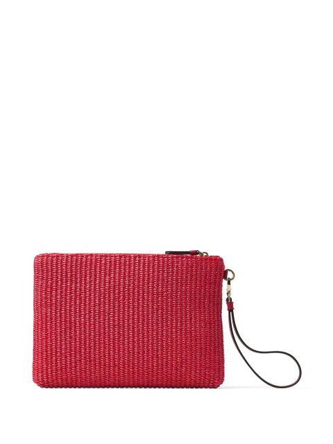 Jimmy Choo zip fastening clutch bag - Red - zdjęcie produktu nr 2