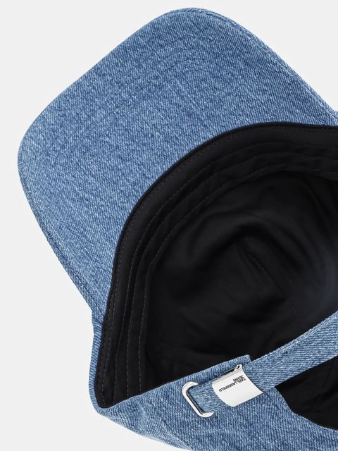 Karl Lagerfeld Jeans czapka z daszkiem bawełniana kolor niebieski A4W33123 - zdjęcie produktu nr 2