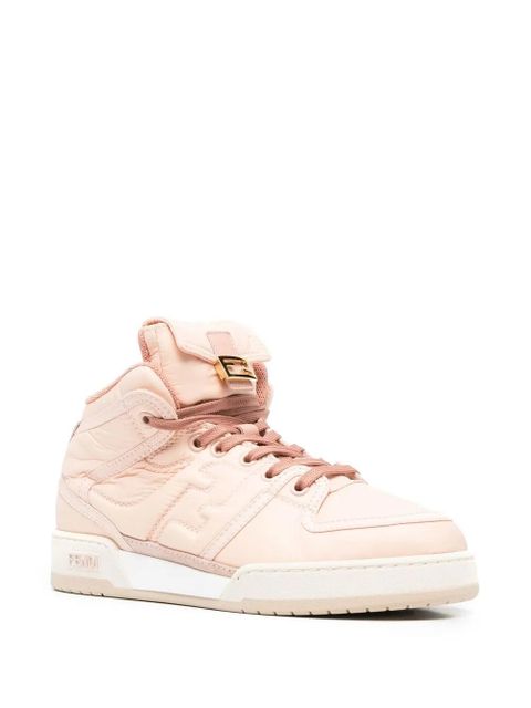 FENDI FF-embossed high-top sneakers - Pink - zdjęcie produktu nr 2
