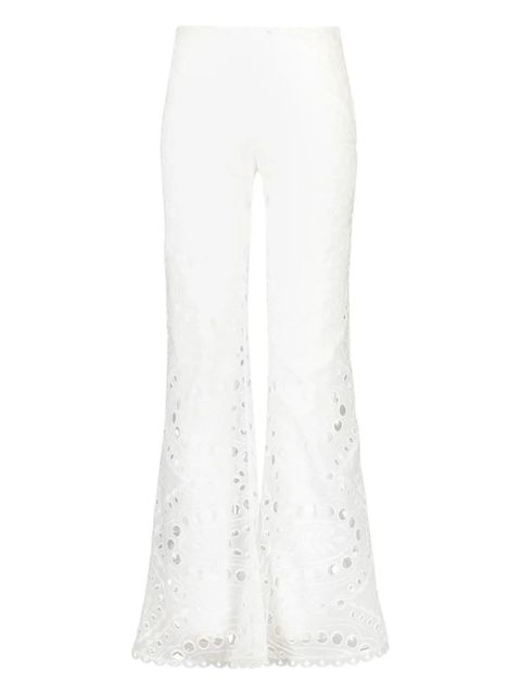 Charo Ruiz Ibiza Stern openwork-design trousers - White