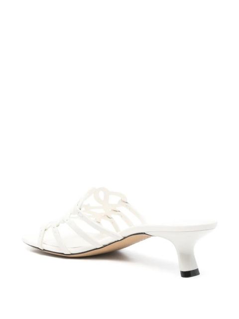 LOEWE 50mm Petal Anagram mules - White