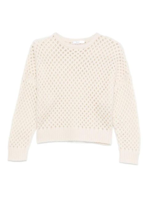 Max Mara open-knit long-sleeve sweater - White - zdjęcie produktu nr 1