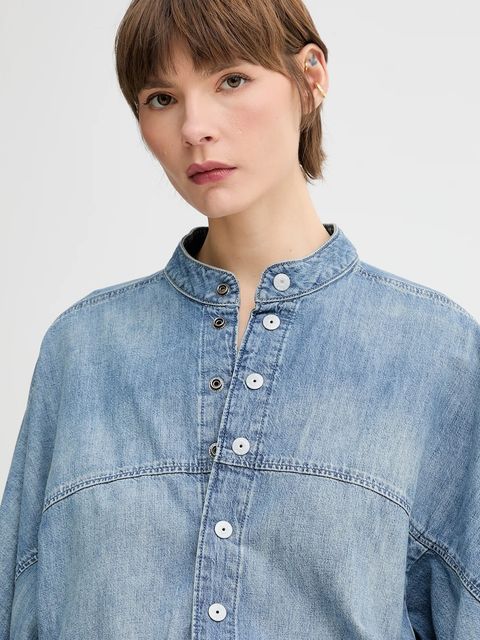 G-Star sukienka jeansowa kolor niebieski mini prosta D26286-D539 - zdjęcie produktu nr 2