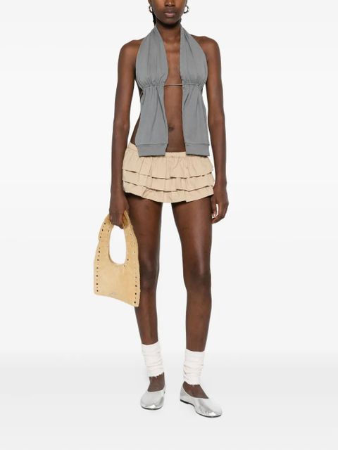 Gimaguas ruffled cotton mini skort - Neutrals - zdjęcie produktu nr 2