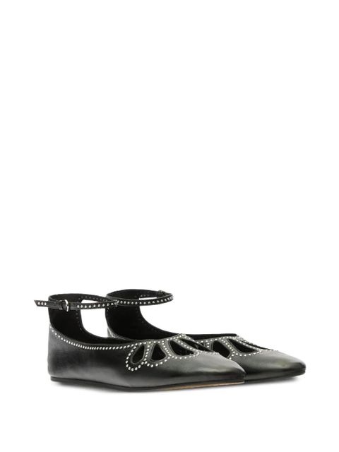 ISABEL MARANT Bloris cut-out ballerinas - Black - zdjęcie produktu nr 2