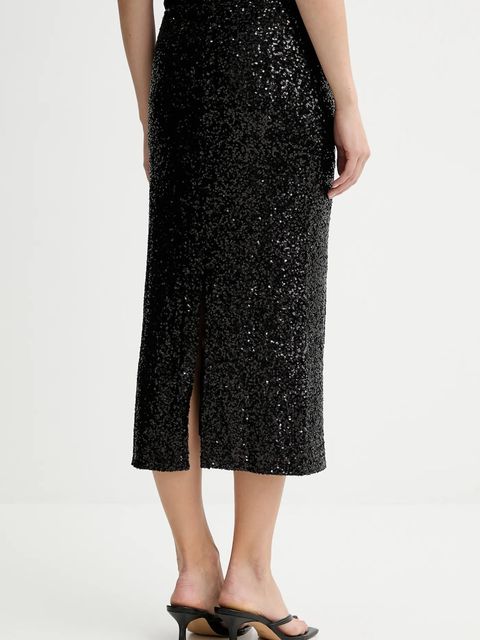 Answear.LAB spódnica kolor czarny midi ołówkowa