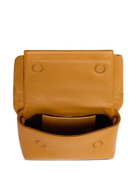 JW Anderson small Twister leather tote bag - Brown
