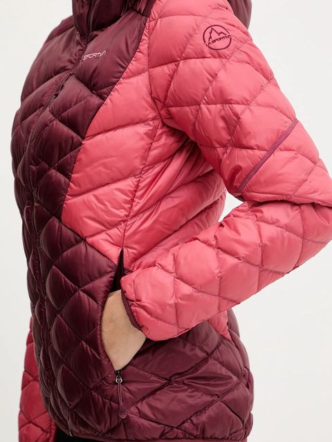 LA Sportiva kurtka sportowa puchowa Pinnacle Down kolor bordowy ZASJ098