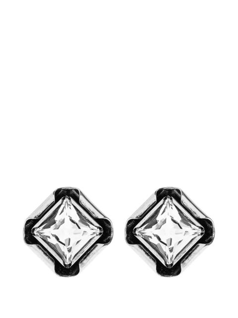 Givenchy Deconstructed Crystals crystal-embellished square earrings - Silver - zdjęcie produktu nr 1