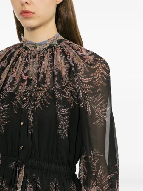 ZIMMERMANN all-over floral print blouse - Black