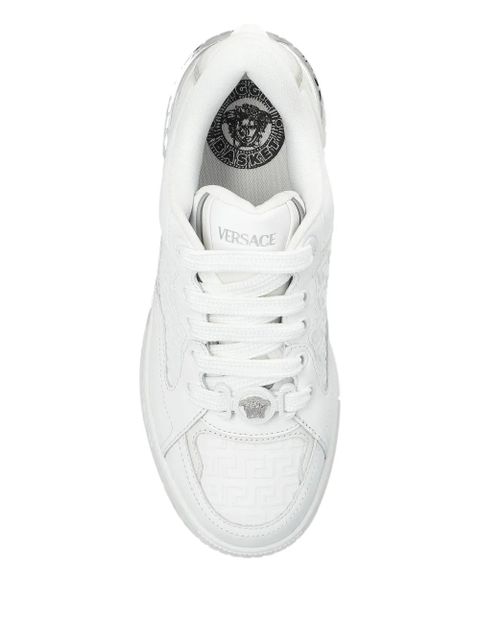 Versace leather sneakers - White