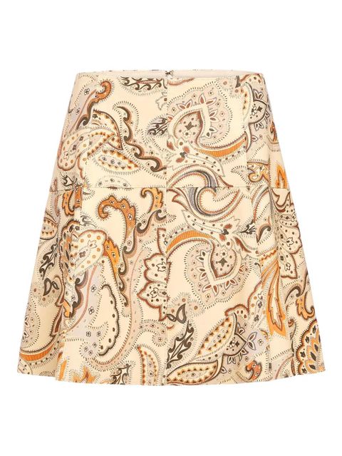 Marie Oliver Crawford paisley-print mini skirt - Neutrals - zdjęcie produktu nr 1