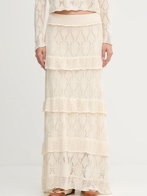 Hoss Intropia spódnica kolor beżowy maxi rozkloszowana 8422449 - zdjęcie produktu nr 1