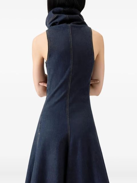 Jacquemus The Triangle de-Nîmes denim dress - Blue