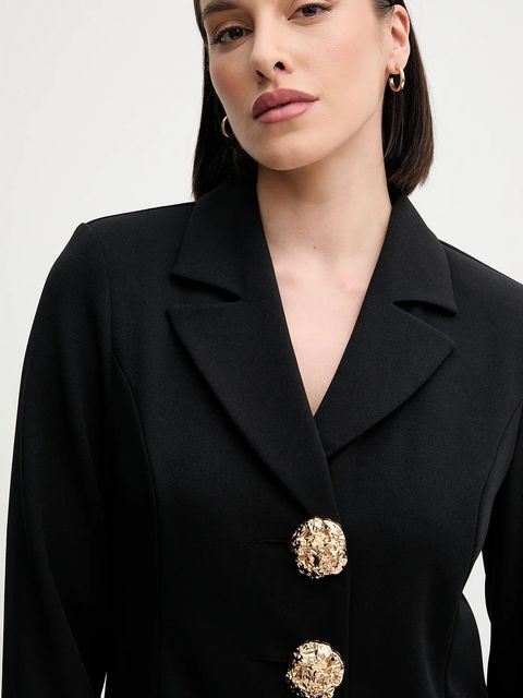 Joseph Ribkoff marynarka kolor czarny jednorzędowa gładka 243160S25