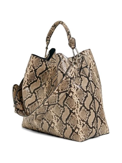 Essentiel Antwerp snake-print tote bag - Neutrals