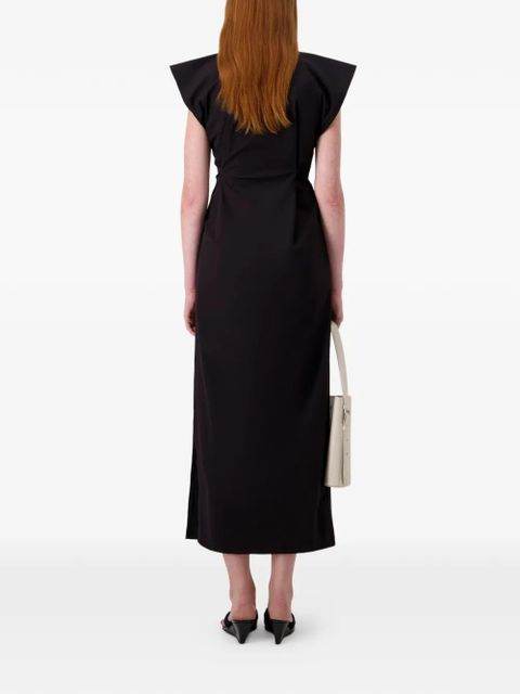 Coperni structured shoulders adjustable dress - Black