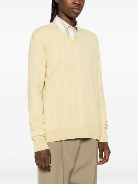 The Row V-neck sweater - Yellow