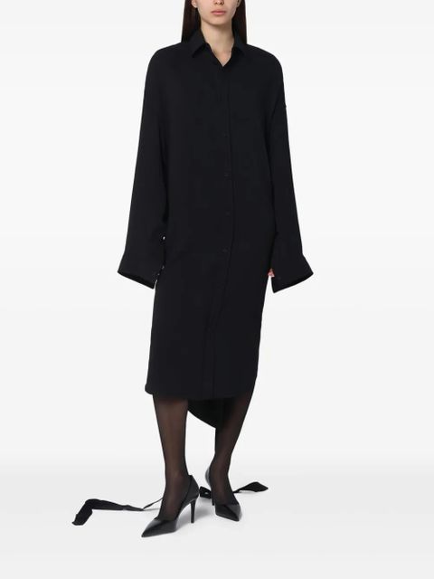 Balenciaga lace-up back dress - Black