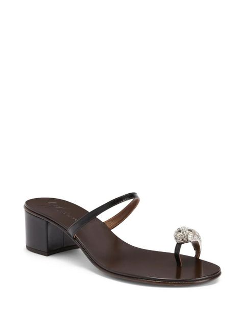 Giuseppe Zanotti 40mm Icon Ring sandals - Black