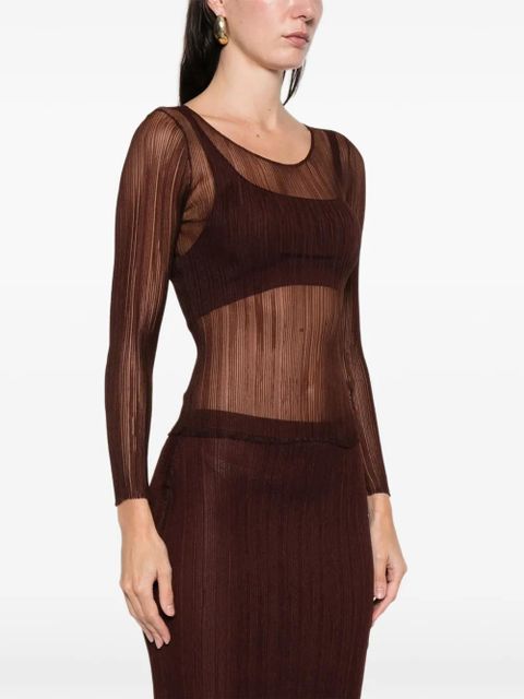 Simkhai long-sleeve top - Brown