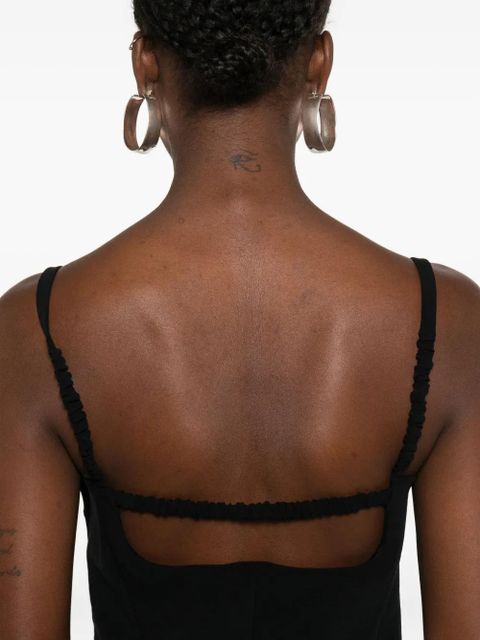 Nanushka square-neck sleeveless top - Black