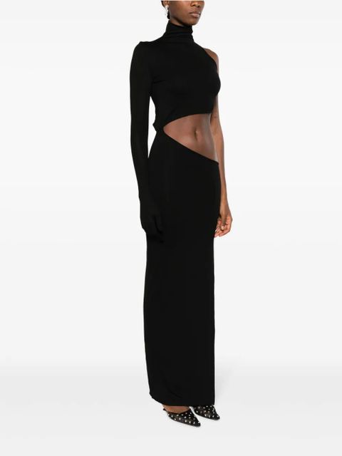 MANURÍ Tetris cut-out midi dress - Black - zdjęcie produktu nr 2