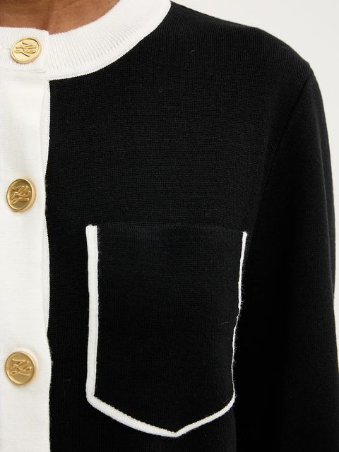 Karl Lagerfeld kardigan damski kolor czarny A3W18029