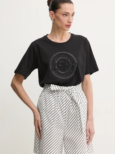 Liu Jo t-shirt bawełniany - zdjęcie produktu nr 2