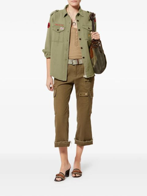 ISABEL MARANT Umberta buttoned patch-pocket shirt - Green - zdjęcie produktu nr 2