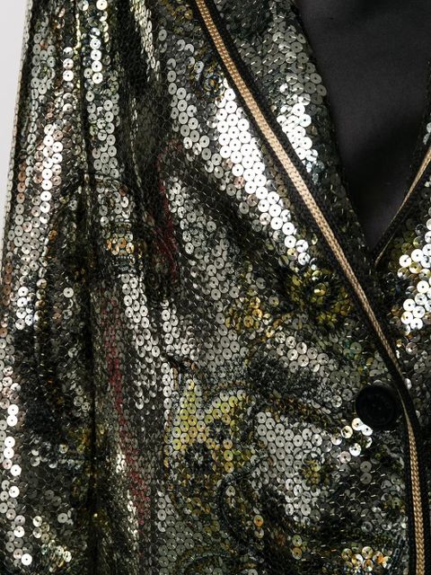 ETRO sequin embellished blazer - Gold