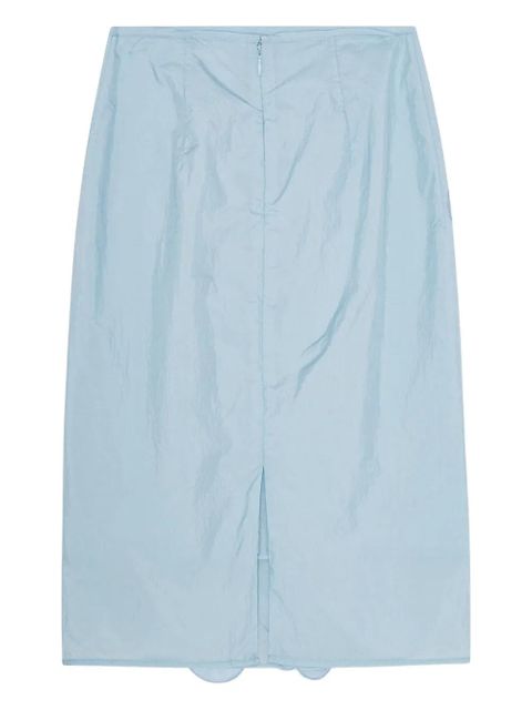 Cecilie Bahnsen flower-appliqué midi skirt - Blue - zdjęcie produktu nr 2