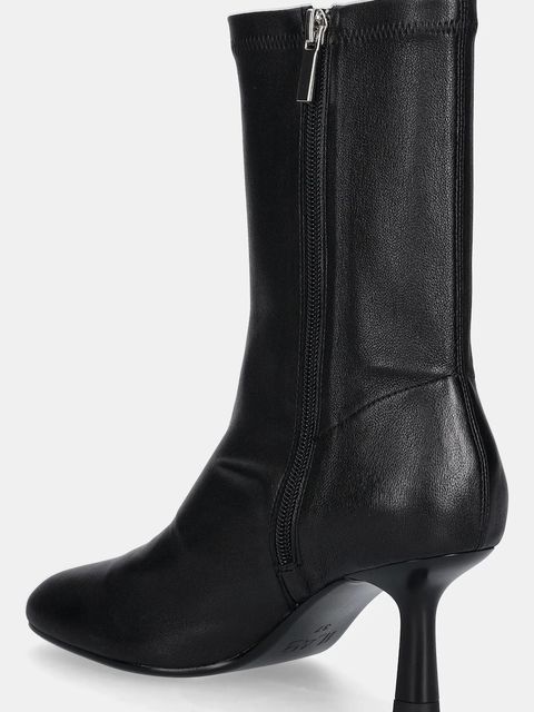 Answear.LAB botki skórzane kolor czarny na szpilce