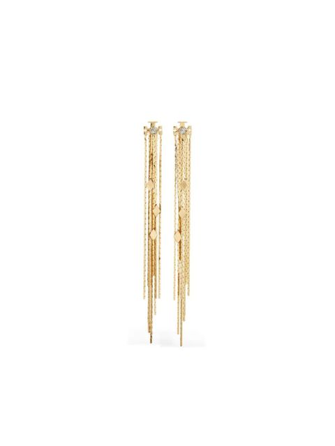 Tory Burch chain front-back earring - Gold - zdjęcie produktu nr 1
