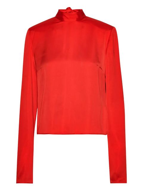 ROTATE BIRGER CHRISTENSEN cowl-back top - Red
