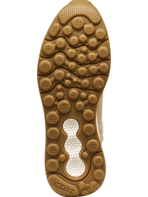 Geox botki D SPHERICA ACTIF X2 damskie kolor beżowy na płaskim obcasie lekko ocieplone D56WPA 00022 C5010