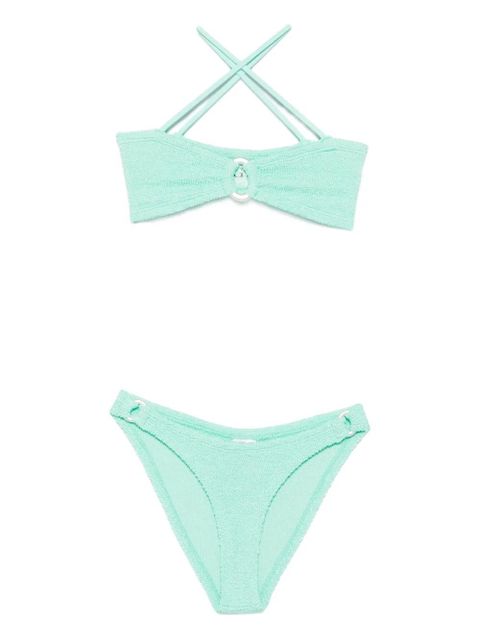 Hunza G Misty crinkle metallic bikini - Green - zdjęcie produktu nr 1