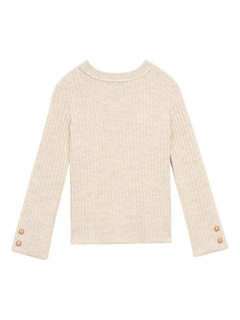 ISABEL MARANT Dixie ribbed-knit jumper - Neutrals - zdjęcie produktu nr 2
