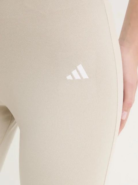 adidas legginsy Essentials damskie kolor beżowy gładkie JD3072 - zdjęcie produktu nr 2