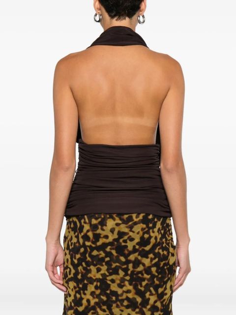 Christopher Esber draped top - Brown - zdjęcie produktu nr 2