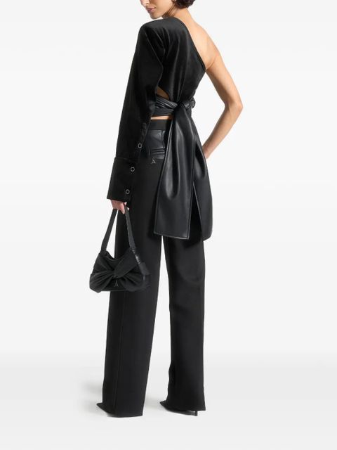 Manière De Voir velvet wrap top - Black - zdjęcie produktu nr 2